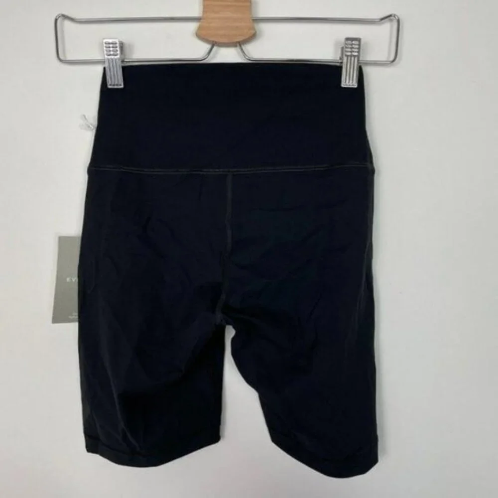 Everlane The Perform High Rise Bike Workout Athleisure Short Black XS